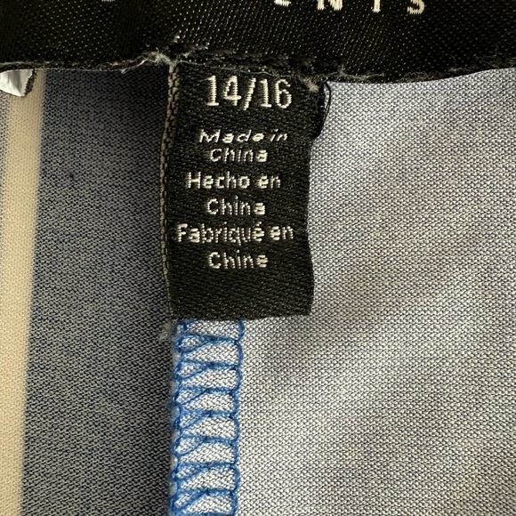 Eloquii Blue Faux Wrap Tie Front Maxi Dress - Picture 11 of 15